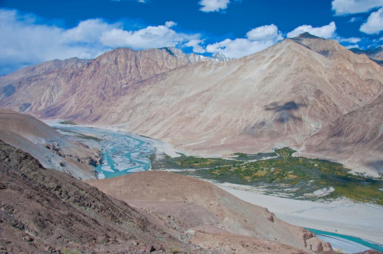 Valle glaciar camino a Ladakh